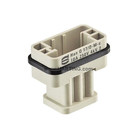 Harting Han Q 17/0 Male Insert Crimp, PK 10 09120173001